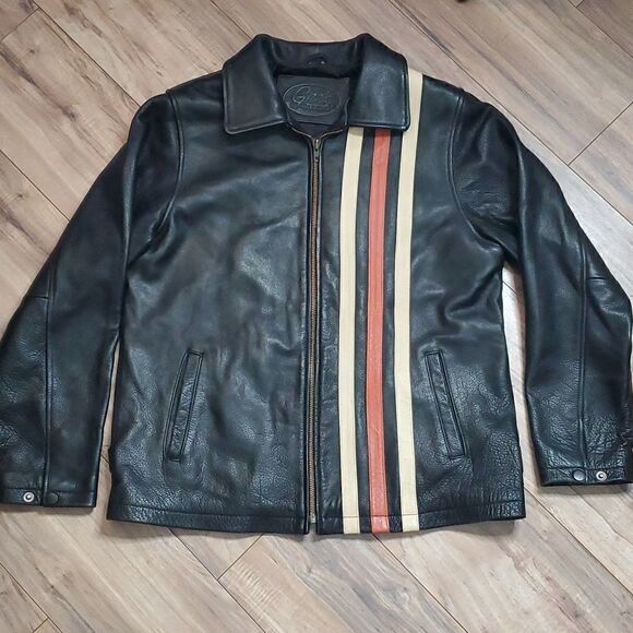 Geek Squad Ladies Leather Embroidered Jacket - Picture 1 of 11